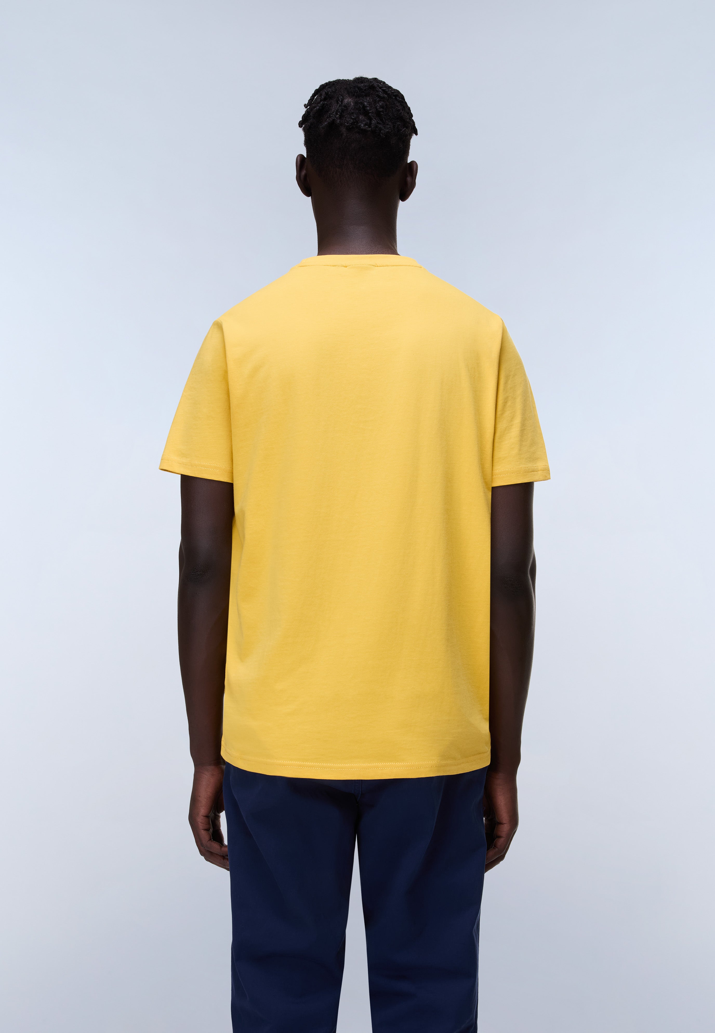 Napapijri Salis Jersey Short Sleeve T-Shirt Men Yellow