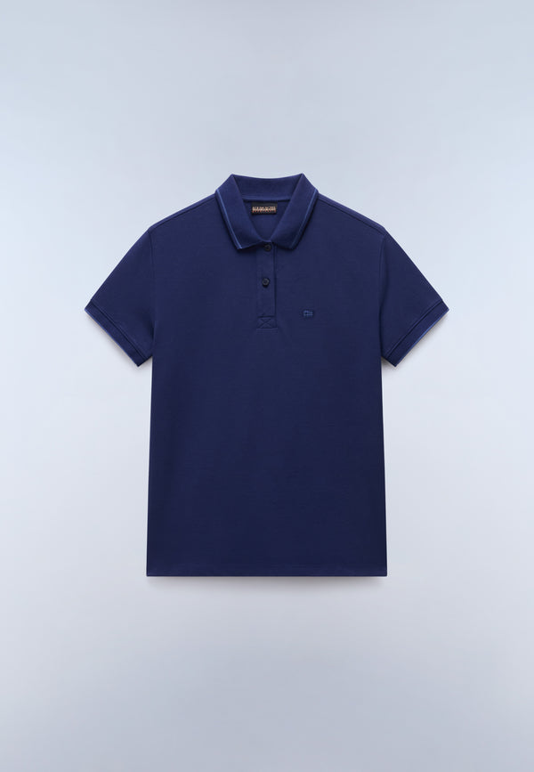 Aurora Piqué Short Sleeve Polo Blue Academy