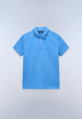 Aurora Piqué Short Sleeve Polo Light Blue - 1