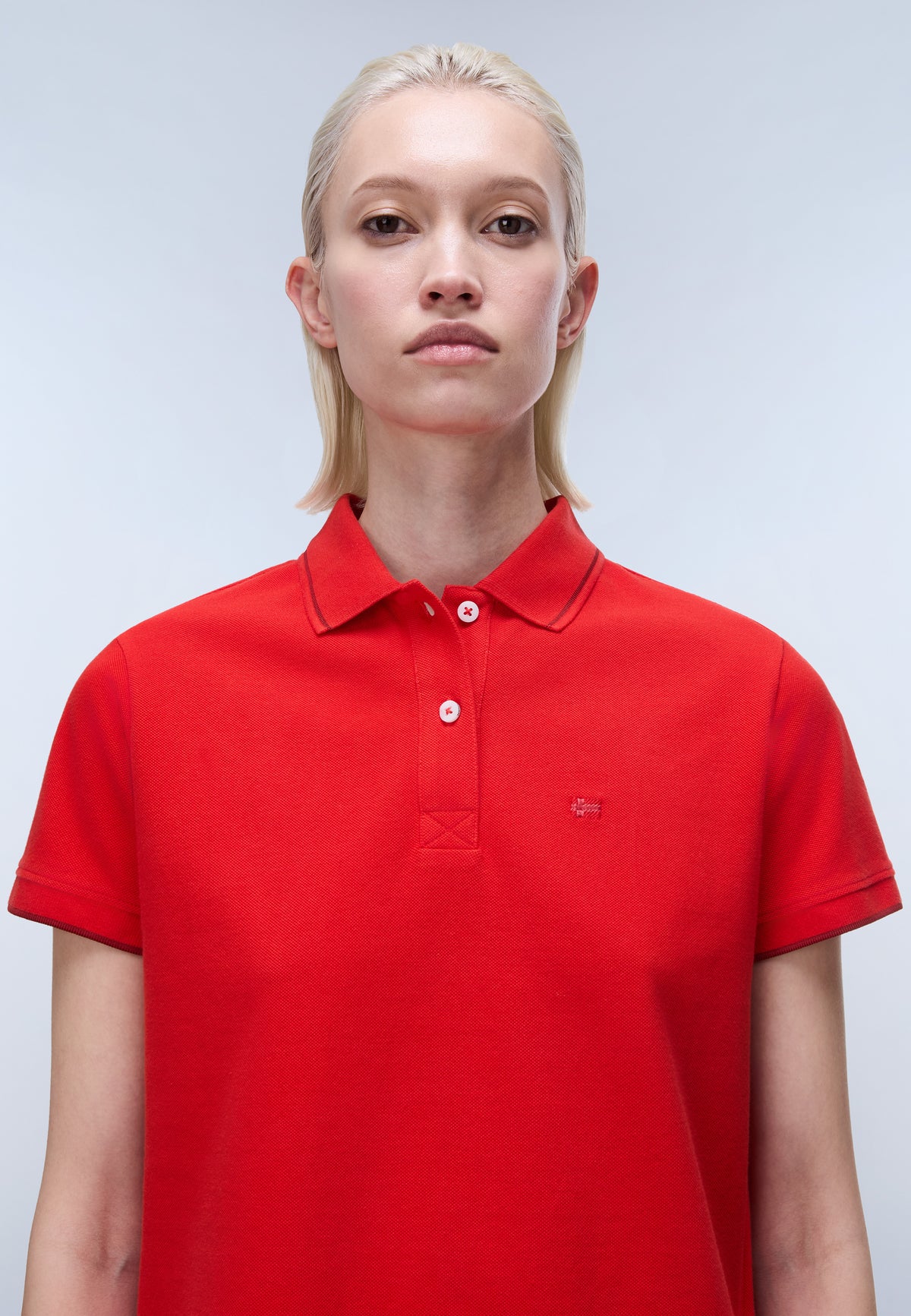 Aurora Piqué Short Sleeve Polo Red - 2