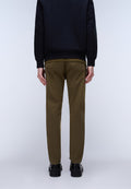 Pantalón Chino de Verano Puyo Verde Oliva Scuro - 4