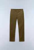 Pantalón Chino de Verano Puyo Verde Oliva Scuro - 1
