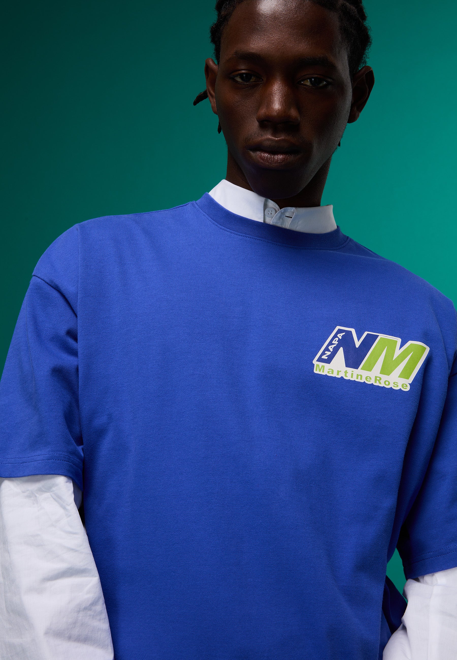 Napapijri Ocelot Jersey Short Sleeve T-Shirt Men & Women Bright Blue