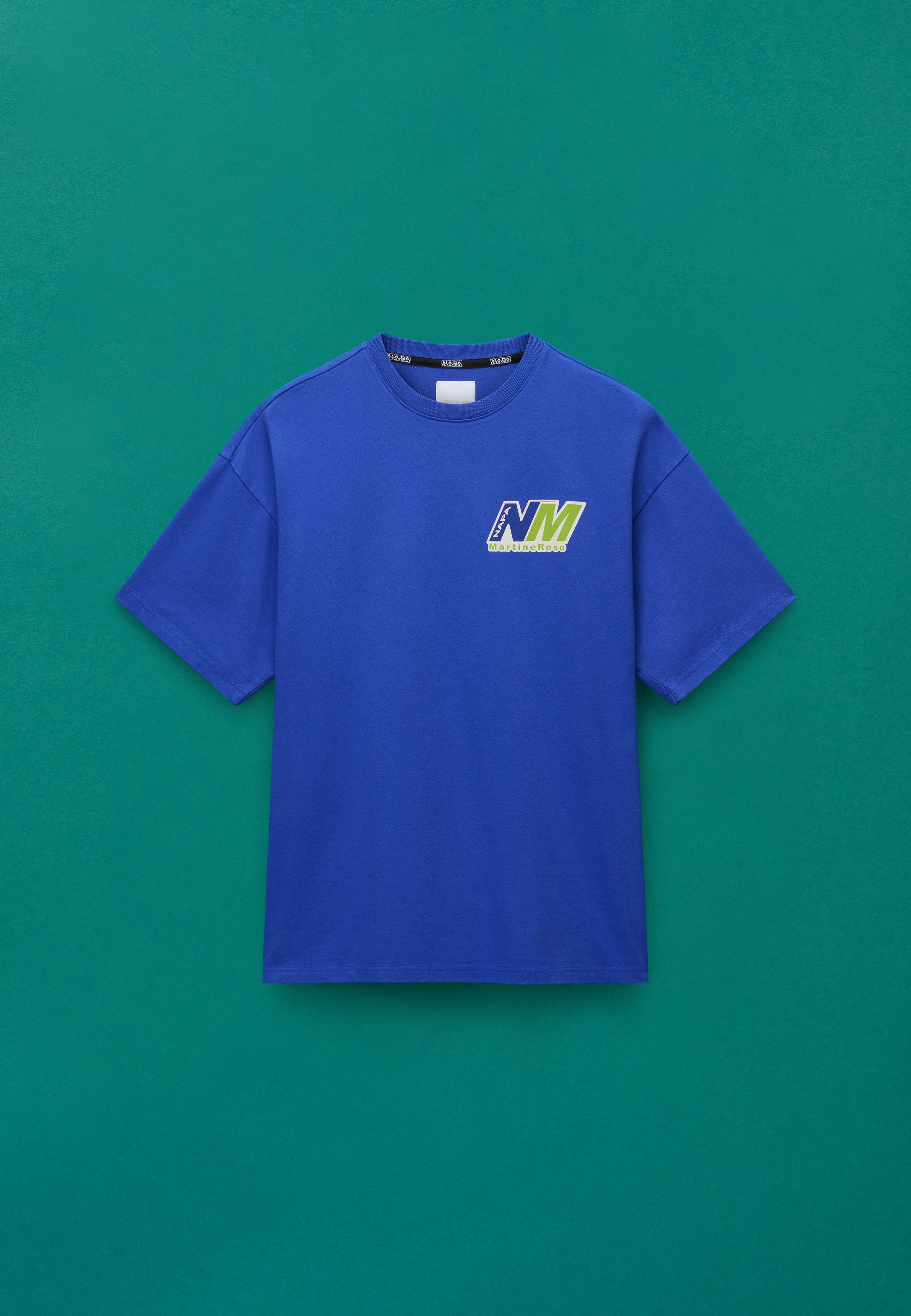 Napapijri Ocelot Jersey Short Sleeve T-Shirt Men & Women Bright Blue