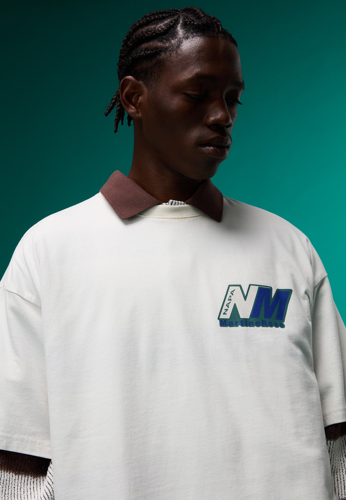 Ocelot Jersey Short Sleeve T-Shirt White Whisper - 6