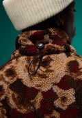 Emin Jacquard Fleece Vest Brown - 8