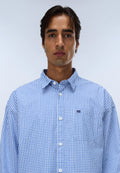Eos Long Sleeve Shirt Blue Check CIN - 2
