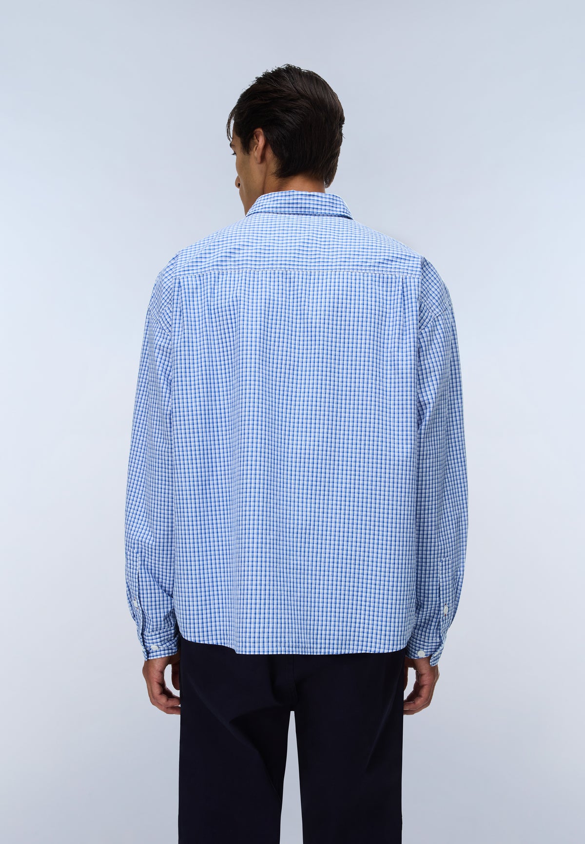 Eos Long Sleeve Shirt Blue Check CIN - 4