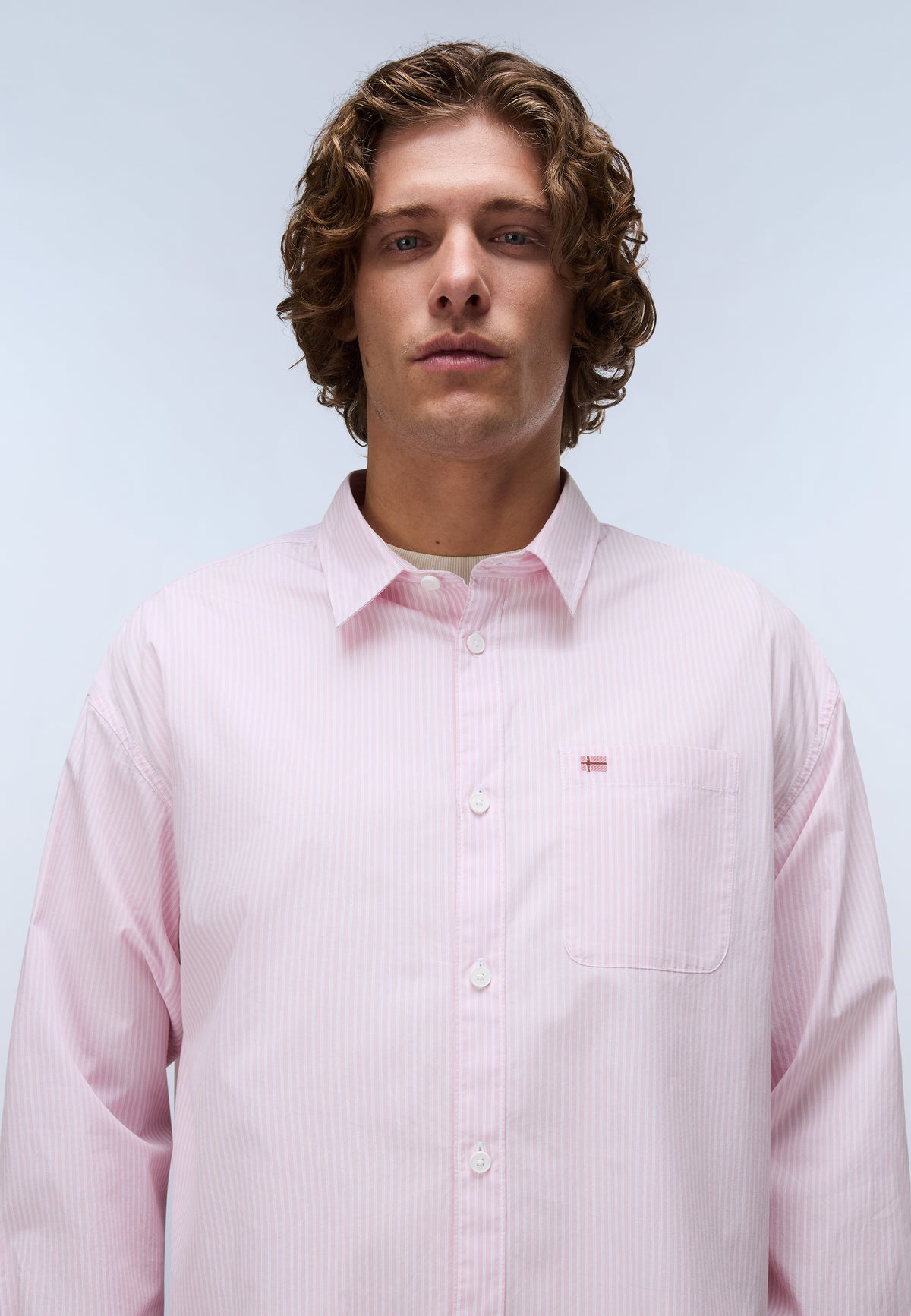 Eos Long Sleeve Shirt Pink Stripe SFF - 2