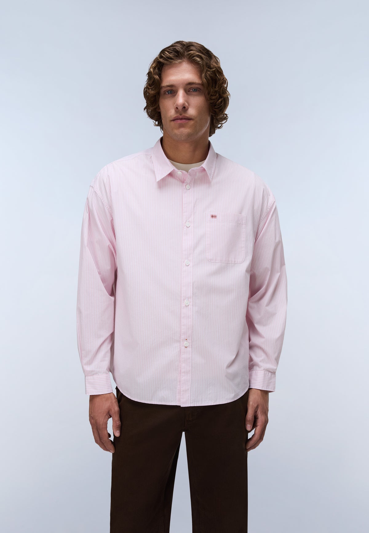 Eos Long Sleeve Shirt Pink Stripe SFF - 3
