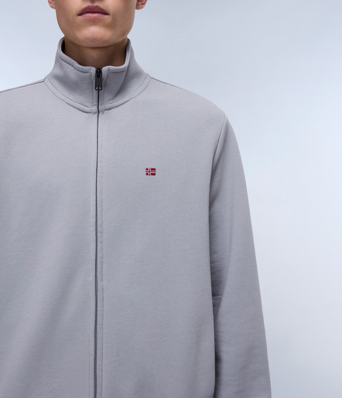 Balis French Terry Full-Zip SweatshirtLight Grey