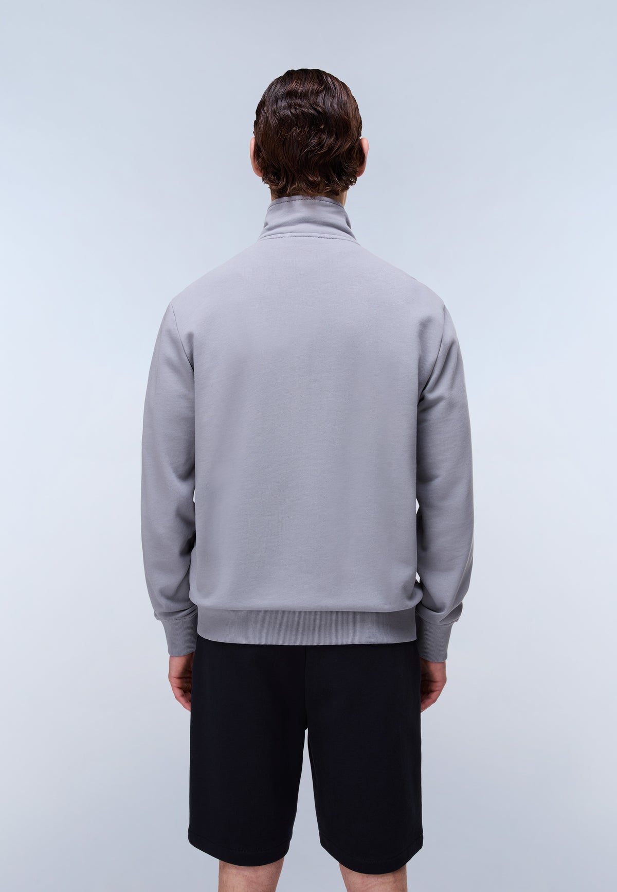 Sudadera de con Cremallera Balis French Terry Gris Shark - 4