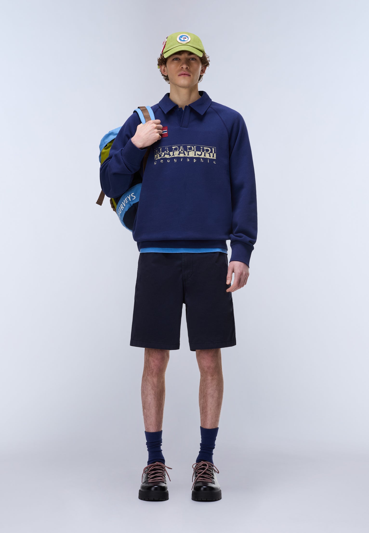 French Terry Polo-Sweatshirt Reflect 