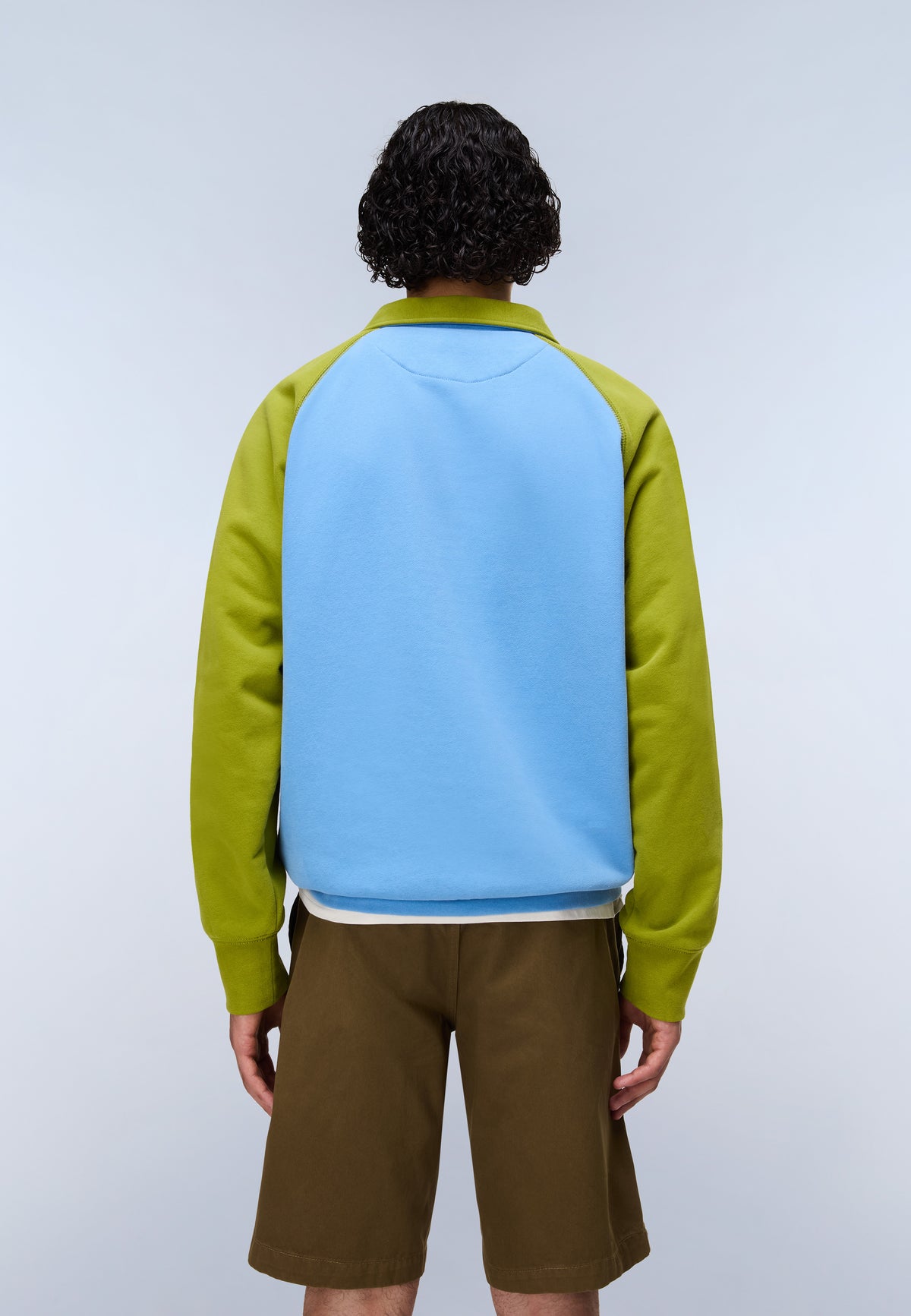 Reflect Polo French Terry Sweatshirt Light Blue - 5