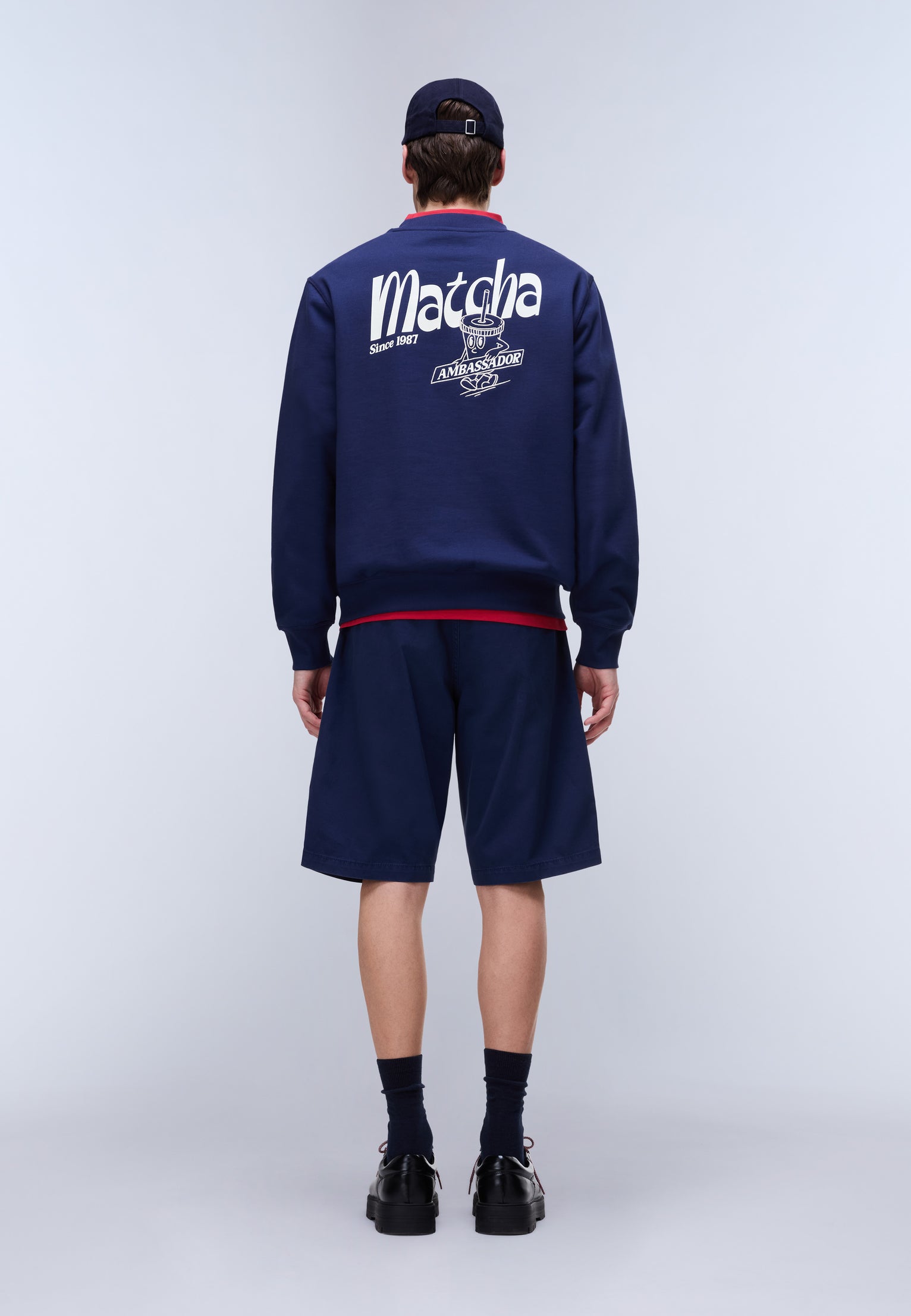 Sol French Terry Sweatshirt Blue Academy