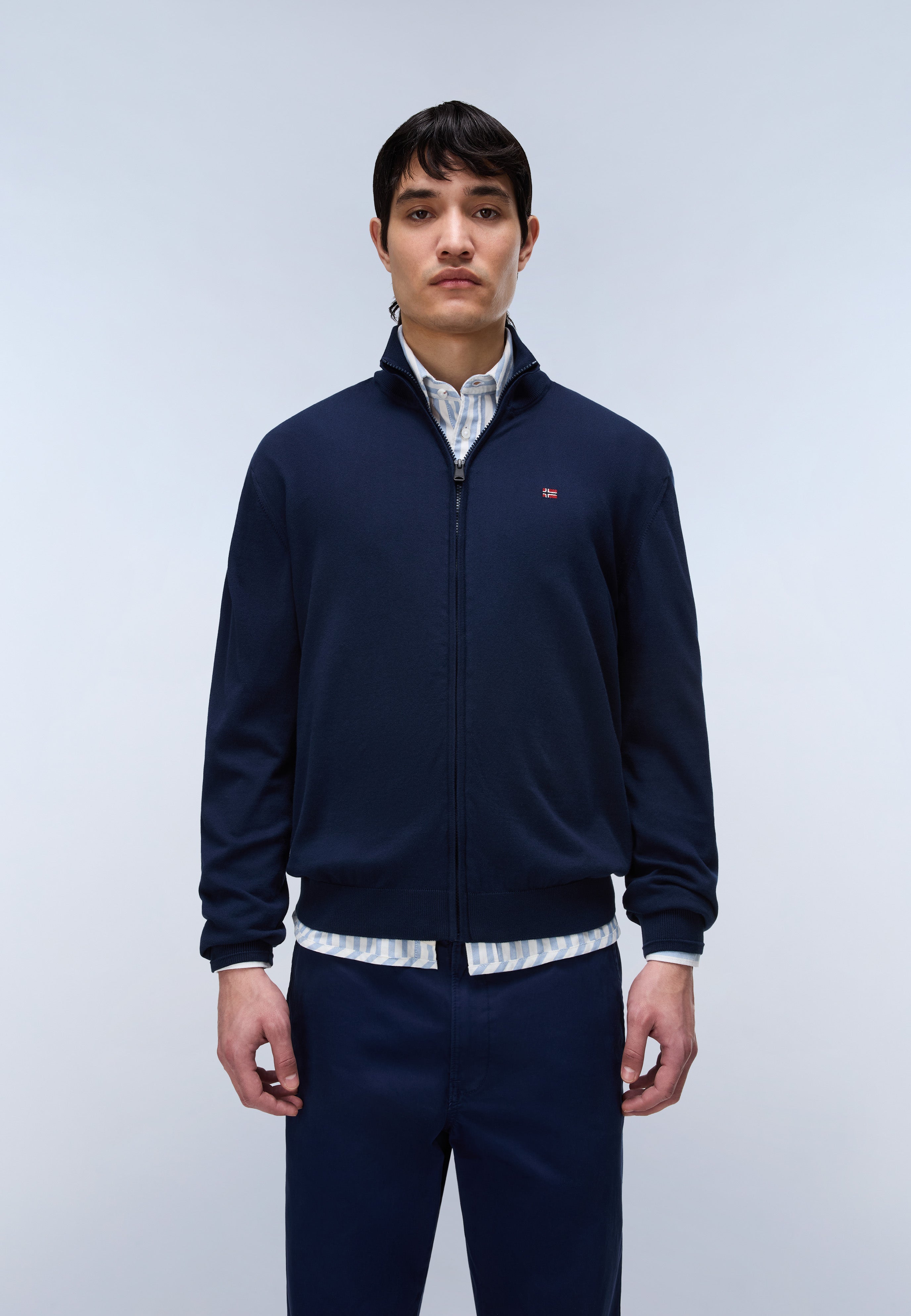 Napapijri Decatur 2.0 Full Zip Jumper Men Dark Blue
