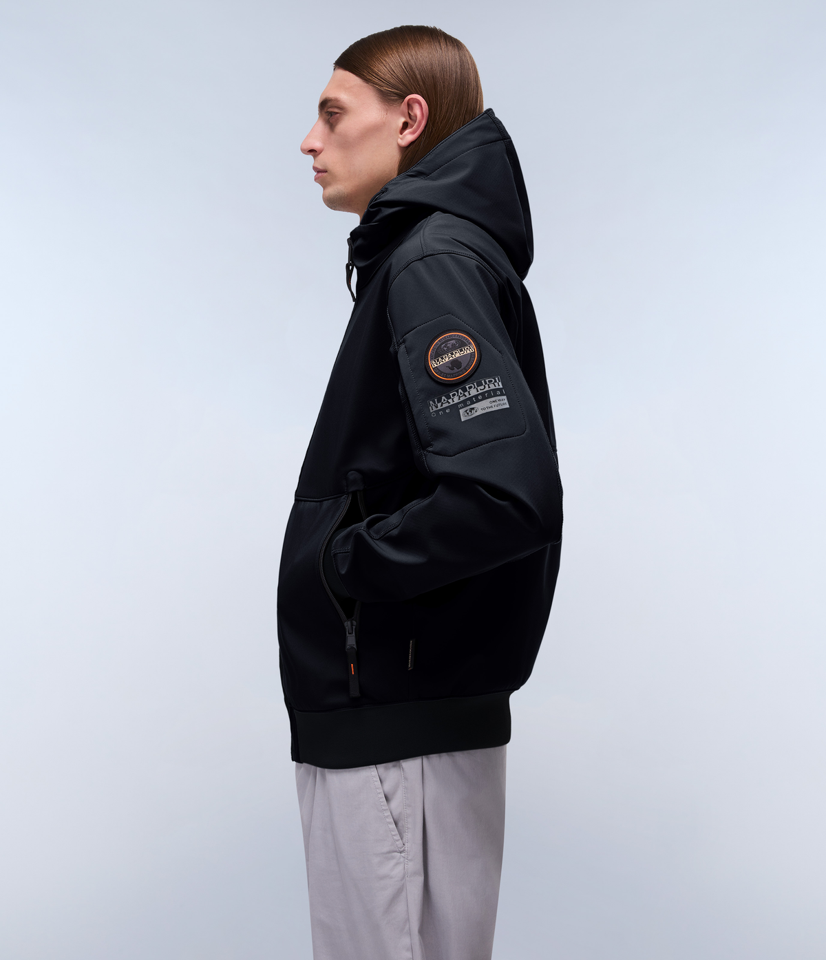 Melville Mono-material Shell JacketBlack