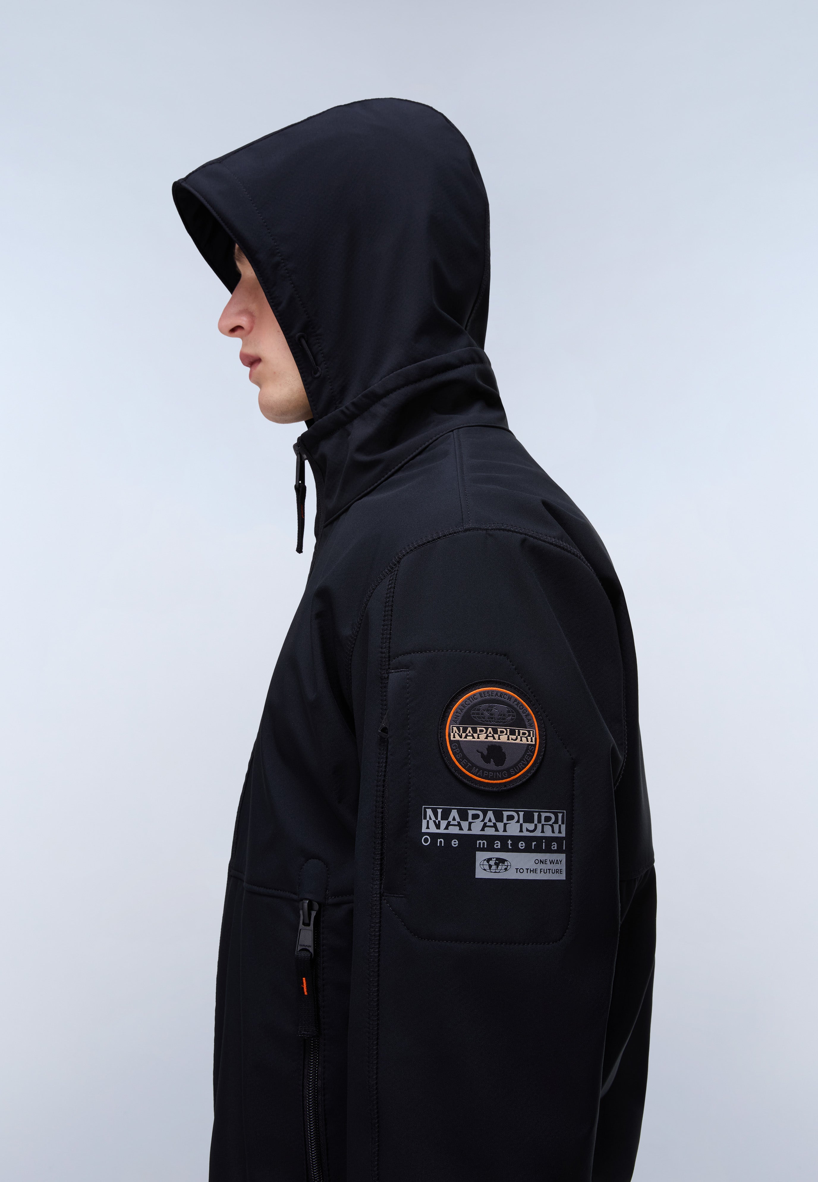Napapijri Melville Mono-material Shell Jacket Men Black
