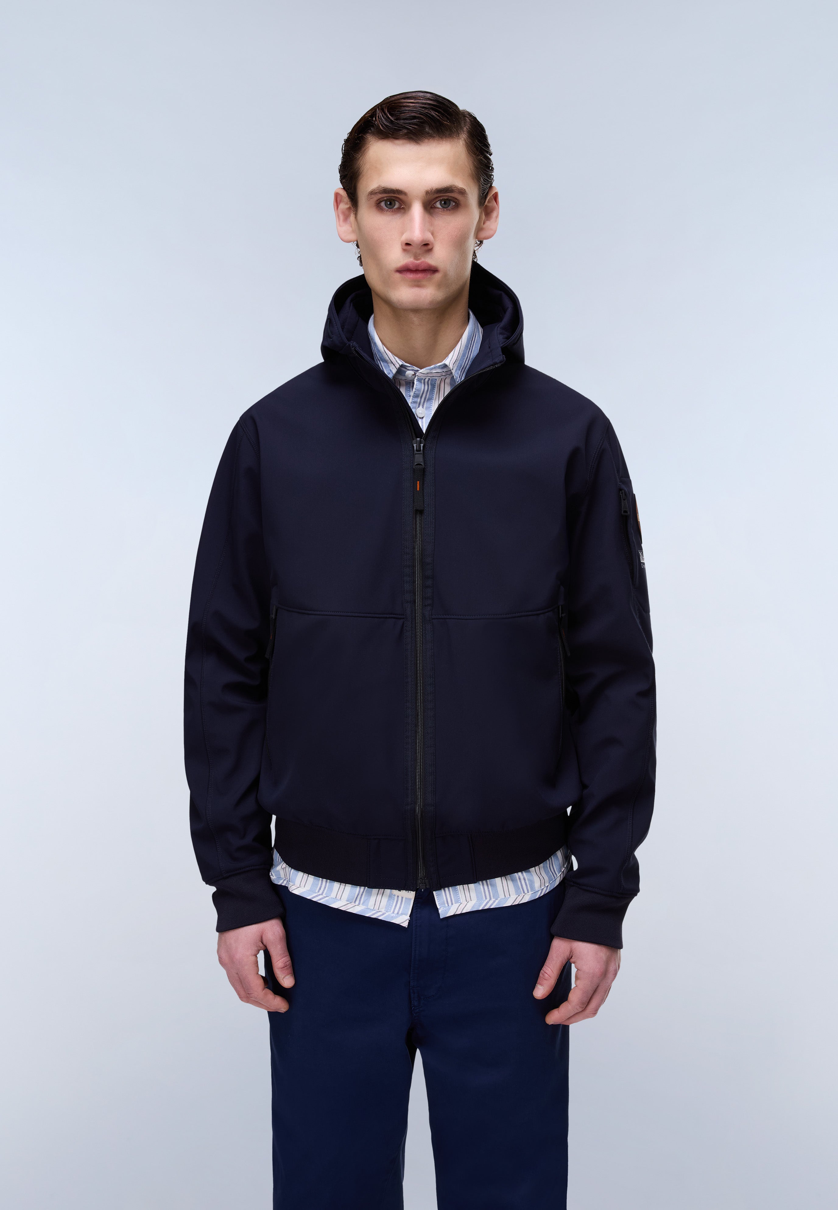 Napapijri Melville Mono-material Shell Jacket Men Dark Blue
