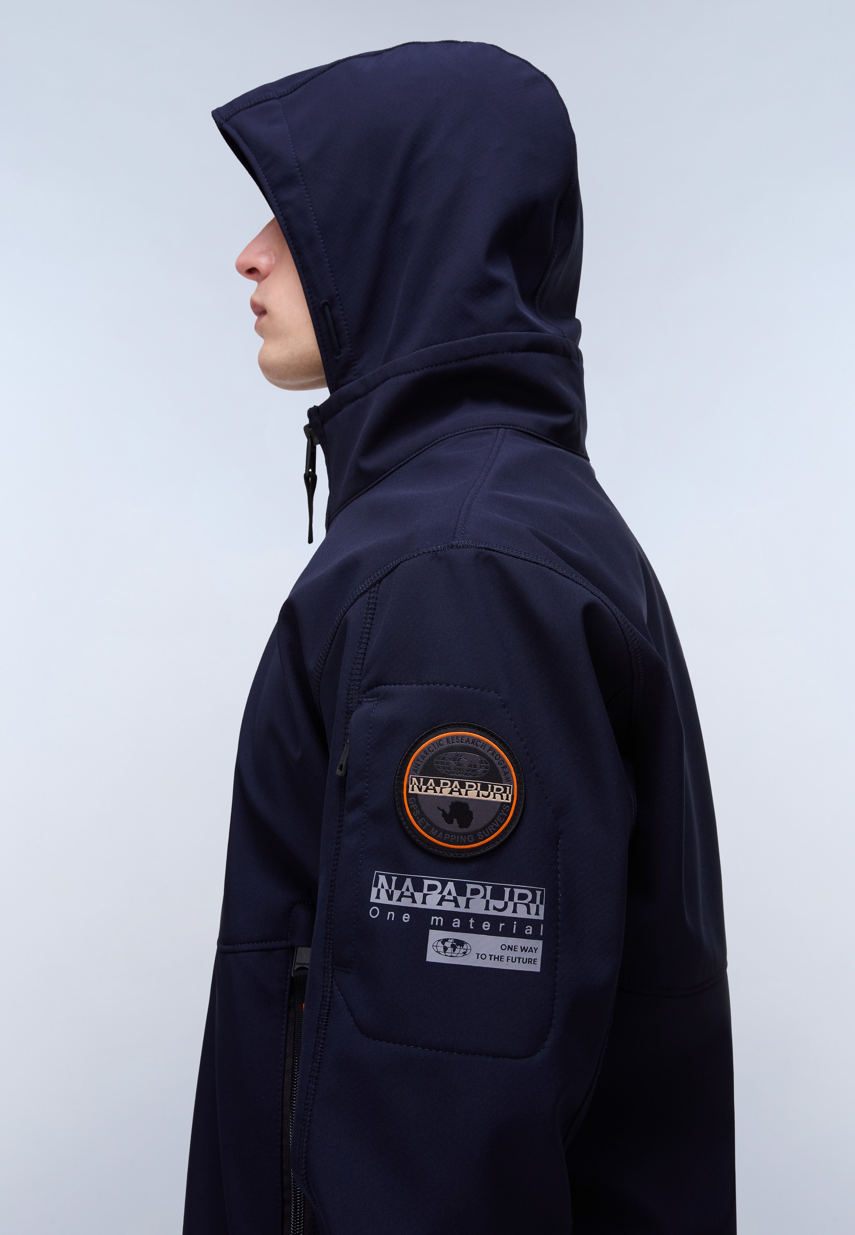 Melville Mono-material Shell Jacket - Dark Blue