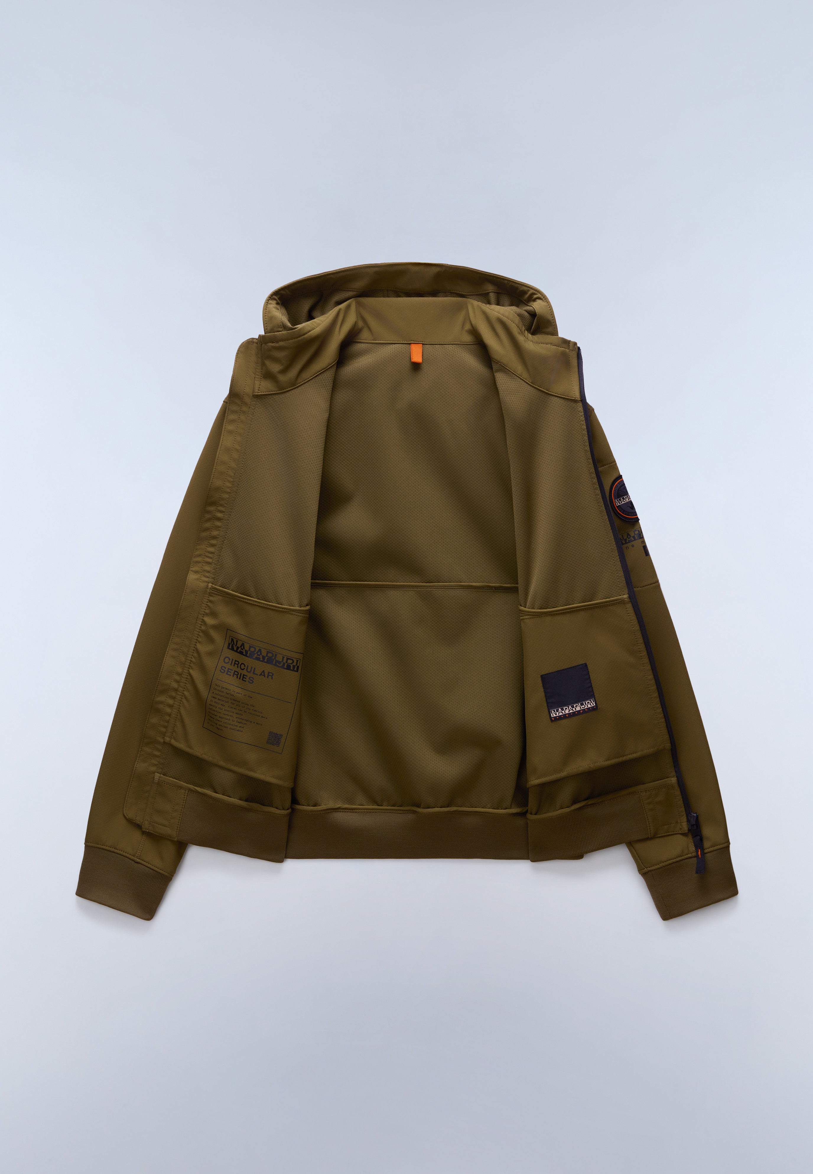 Melville Mono-material Shell Jacket - Dark Green Olive