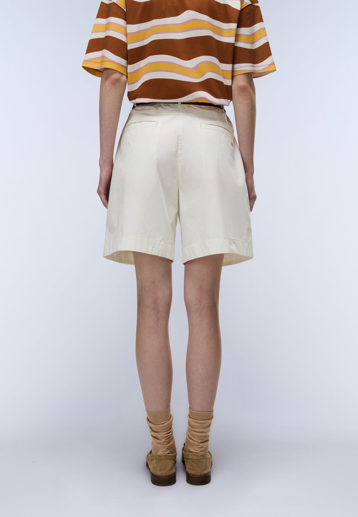 Lucidum Bermuda Shorts White Whisper - 5