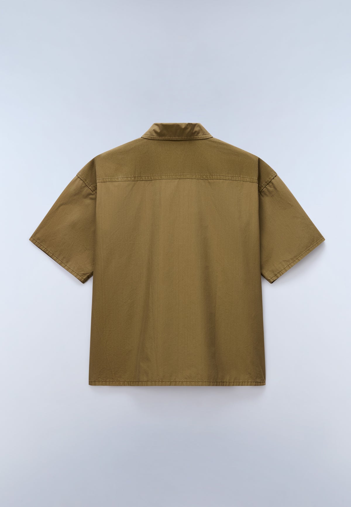 Camisa de Manga Corta Oxide Verde Oliva Scuro - 7