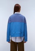 Baryte French Terry Sweatshirt Blue - 5