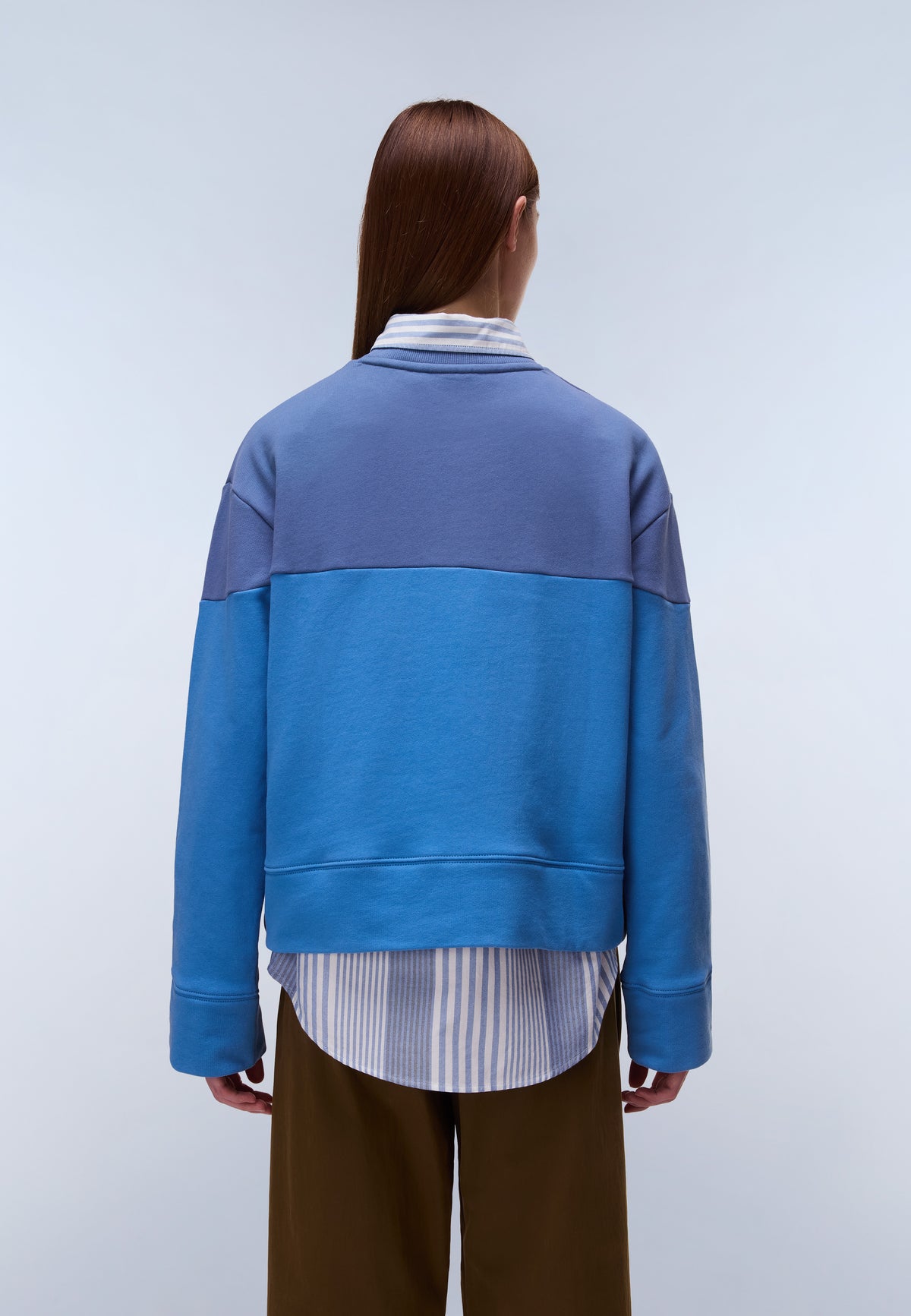Baryte French Terry Sweatshirt Blue - 5
