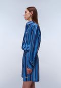Anions Long Sleeve Shirt Blue Stripe SEZ - 5
