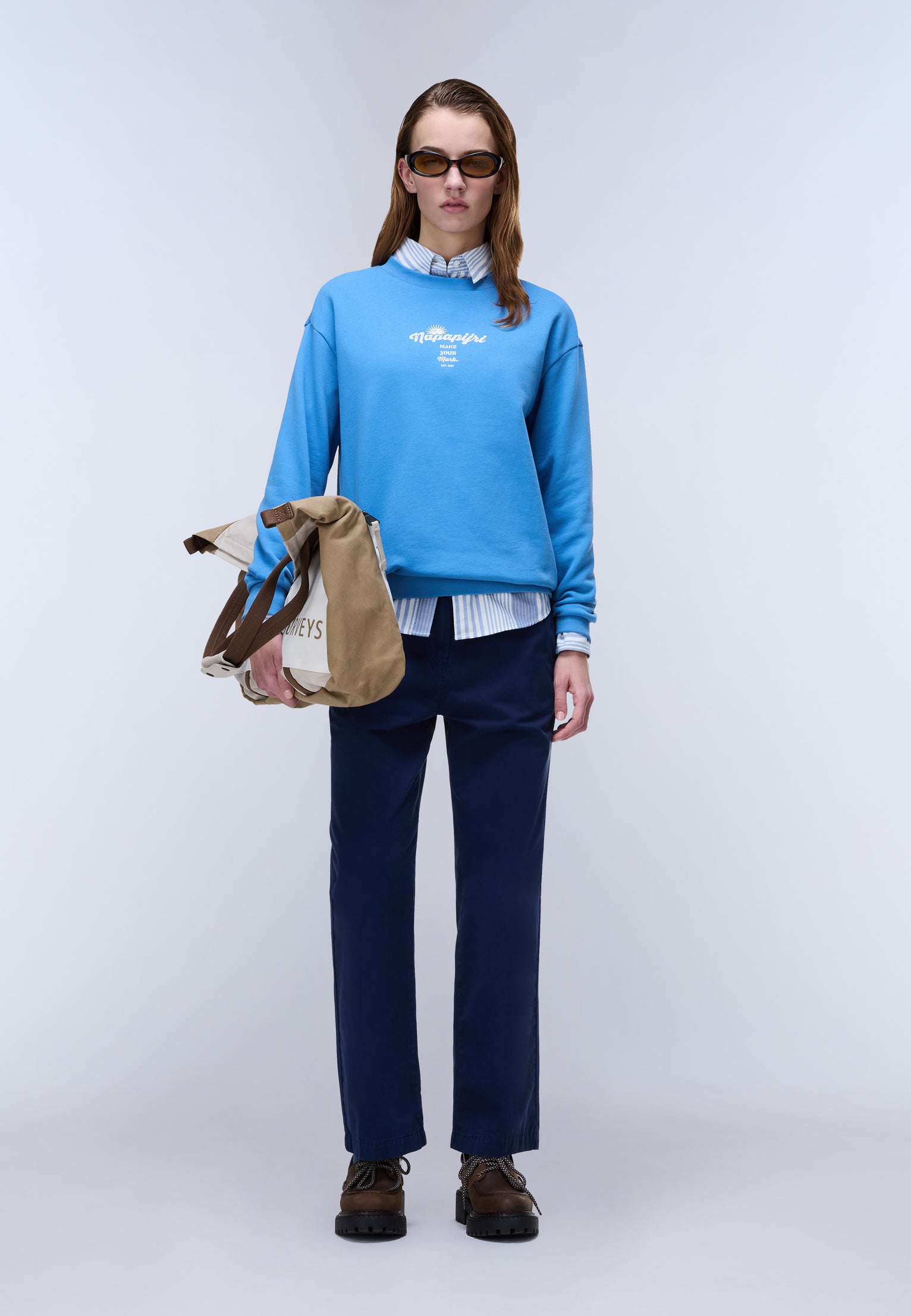 Halide Chino Trousers Blue Academy