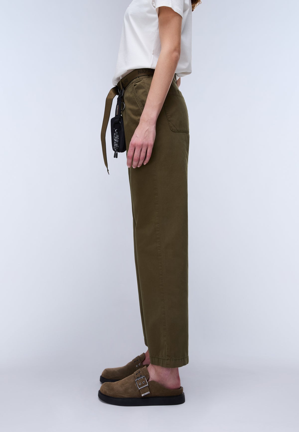 Halide Chino Trousers Dark Green Olive - 4