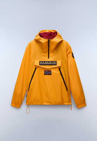 NAPAPIJRI オレンジ レインウェア Mサイズ Rainforest Ripstop Anorak Jacket | | Napapijri GB