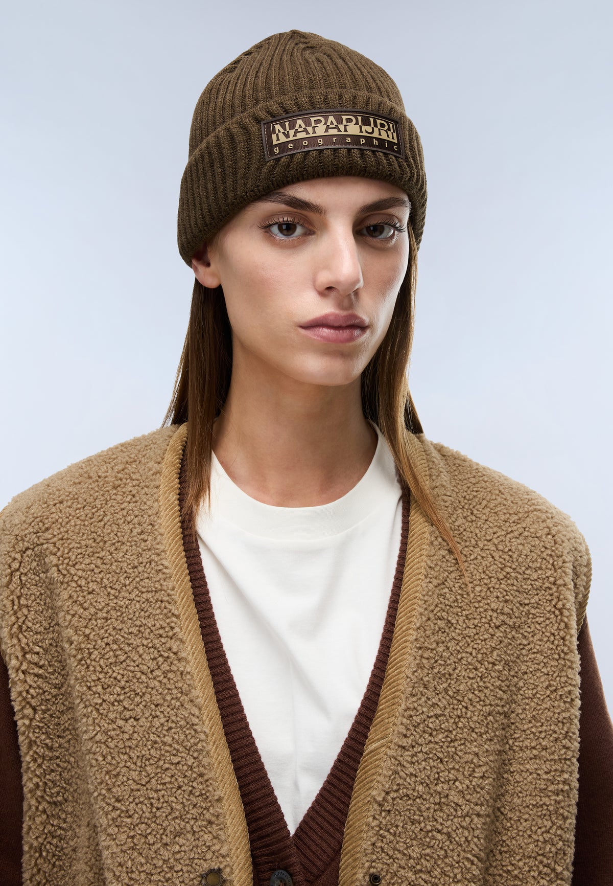 Napapijri Beanie Vispa Dunkelbraun Herren - 3