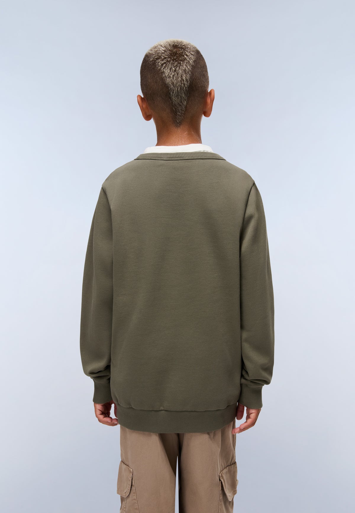 Chamois Sweatshirt (4-16 Years) Green Tea Leaf - 3