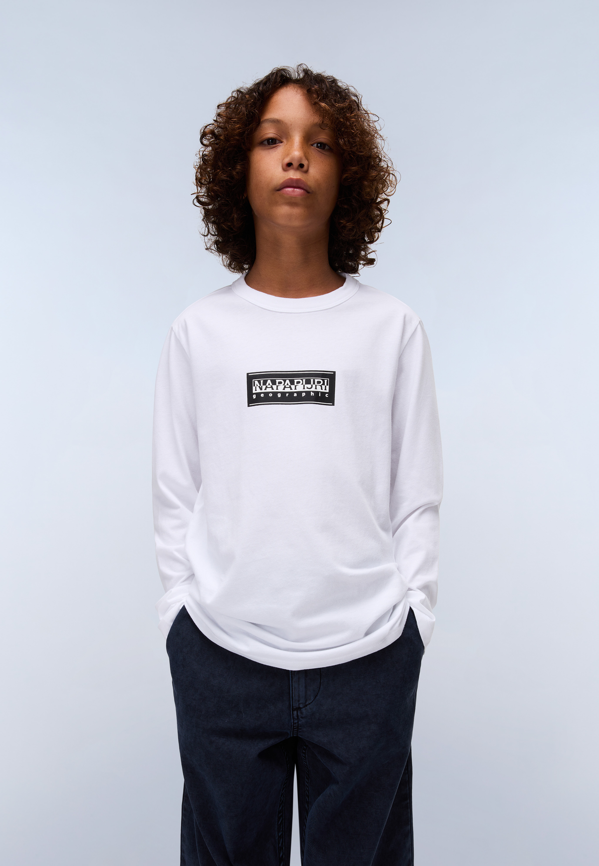 Chamois Jersey Long Sleeve T-Shirt (4-16 Years) White - 2