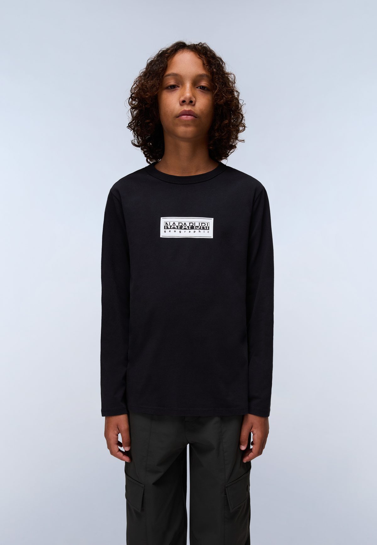 Chamois Jersey Long Sleeve T-Shirt (4-16 Years) Black - 2
