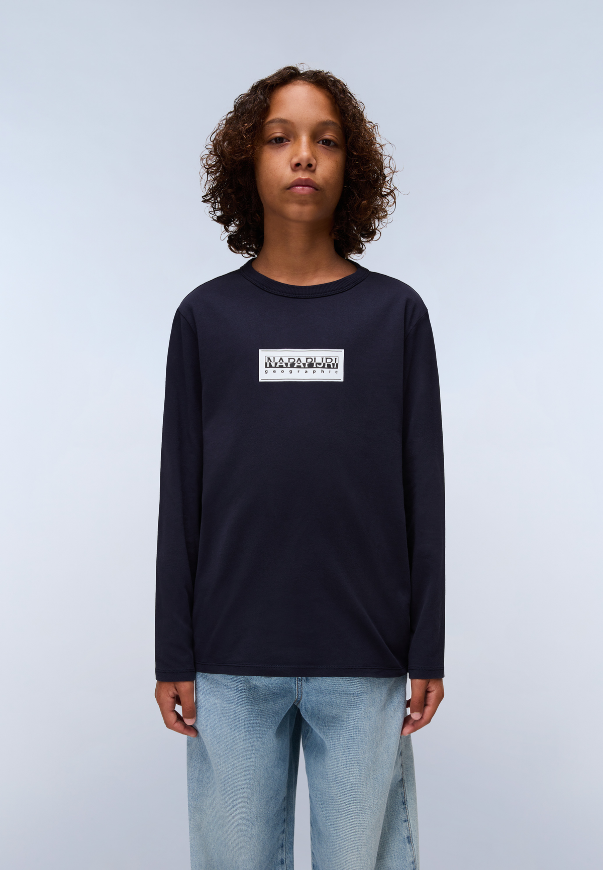 Chamois Jersey Long Sleeve T-Shirt (4-16 Years) Dark Blue - 2