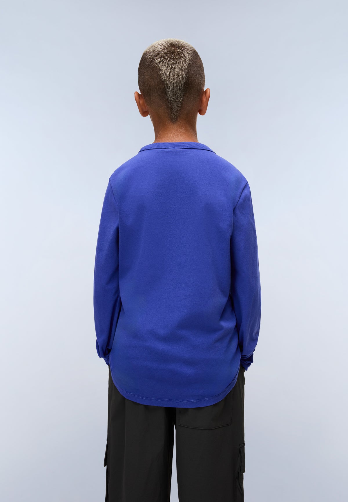 Chamois Jersey Long Sleeve T-Shirt (4-16 Years) Royal Blue - 3