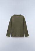 Chamois Jersey Long Sleeve T-Shirt (4-16 Years) Green Tea Leaf - 4