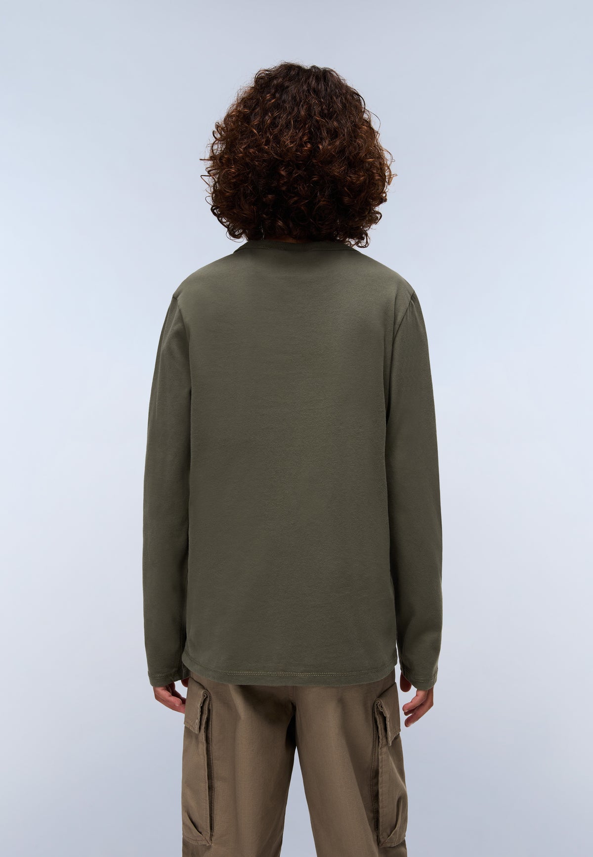 Chamois Jersey Long Sleeve T-Shirt (4-16 Years) Green Tea Leaf - 3