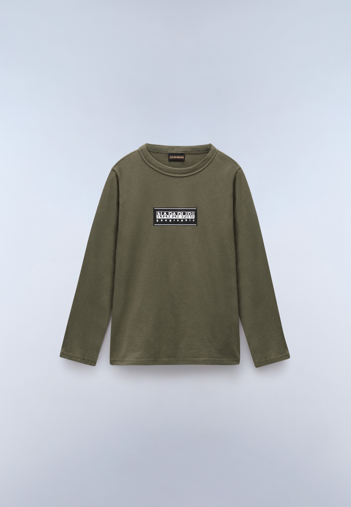 Chamois Jersey Long Sleeve T-Shirt (4-16 Years) Green Tea Leaf - 1