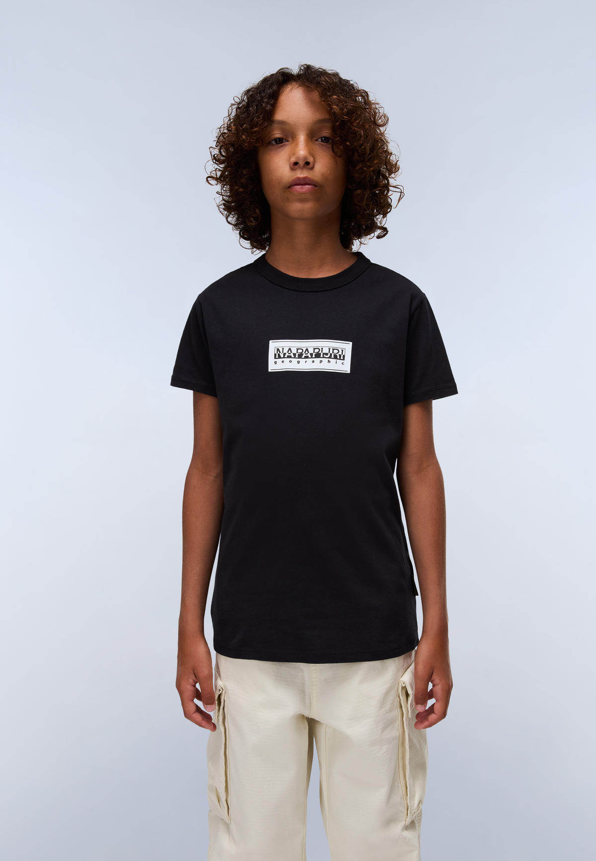Chamois Jersey Short Sleeve T-Shirt (4-16 Years) Black - 2