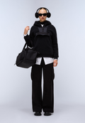 Seline Full-Zip Fleece Hoodie Black - 3
