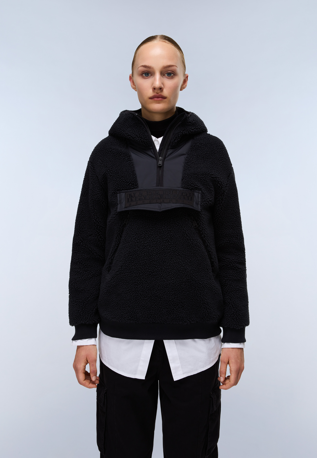 Seline Full-Zip Fleece Hoodie Black - 4