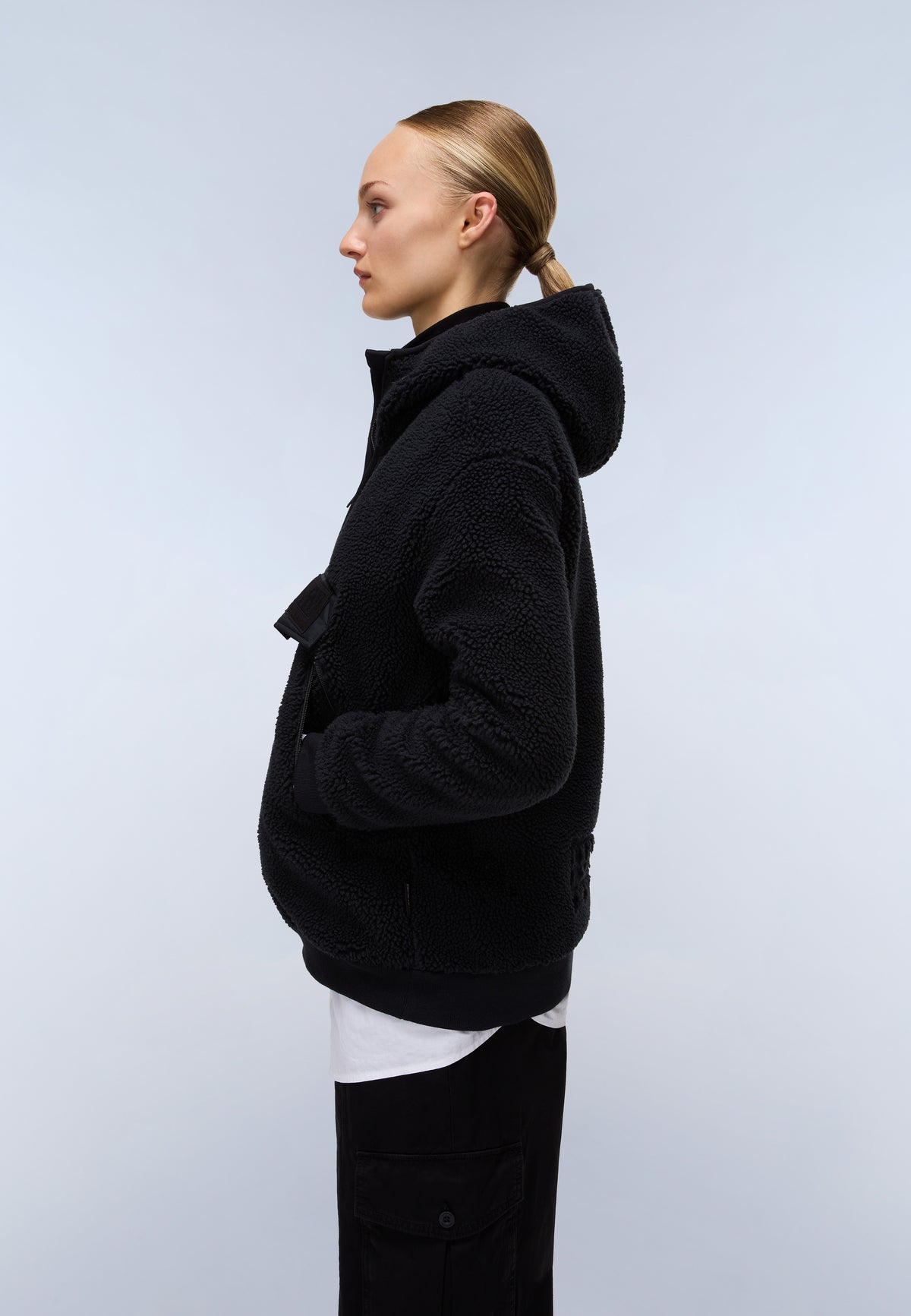 Seline Full-Zip Fleece Hoodie Black - 5