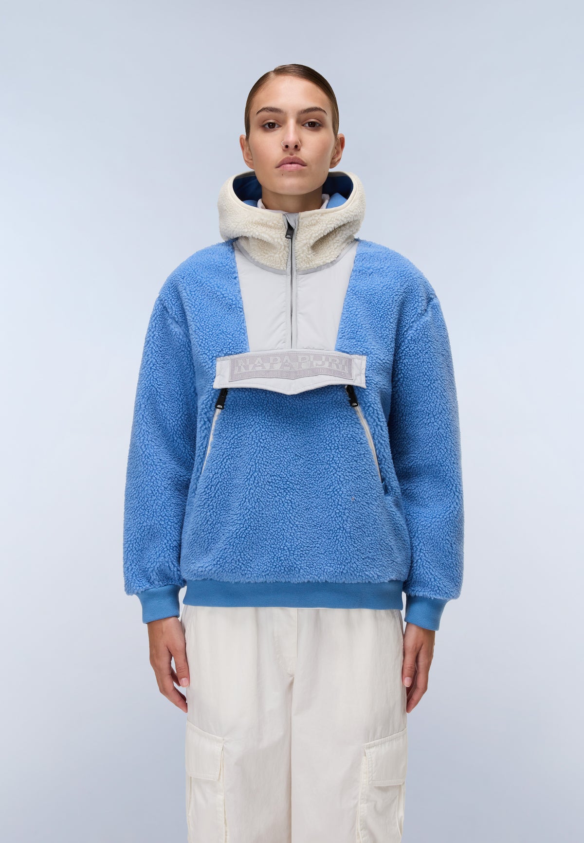 Seline Full-Zip Fleece Hoodie Blue Riviera - 4