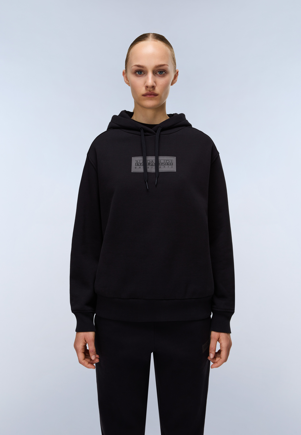 Box Logo Hoodie Winter Black - 3