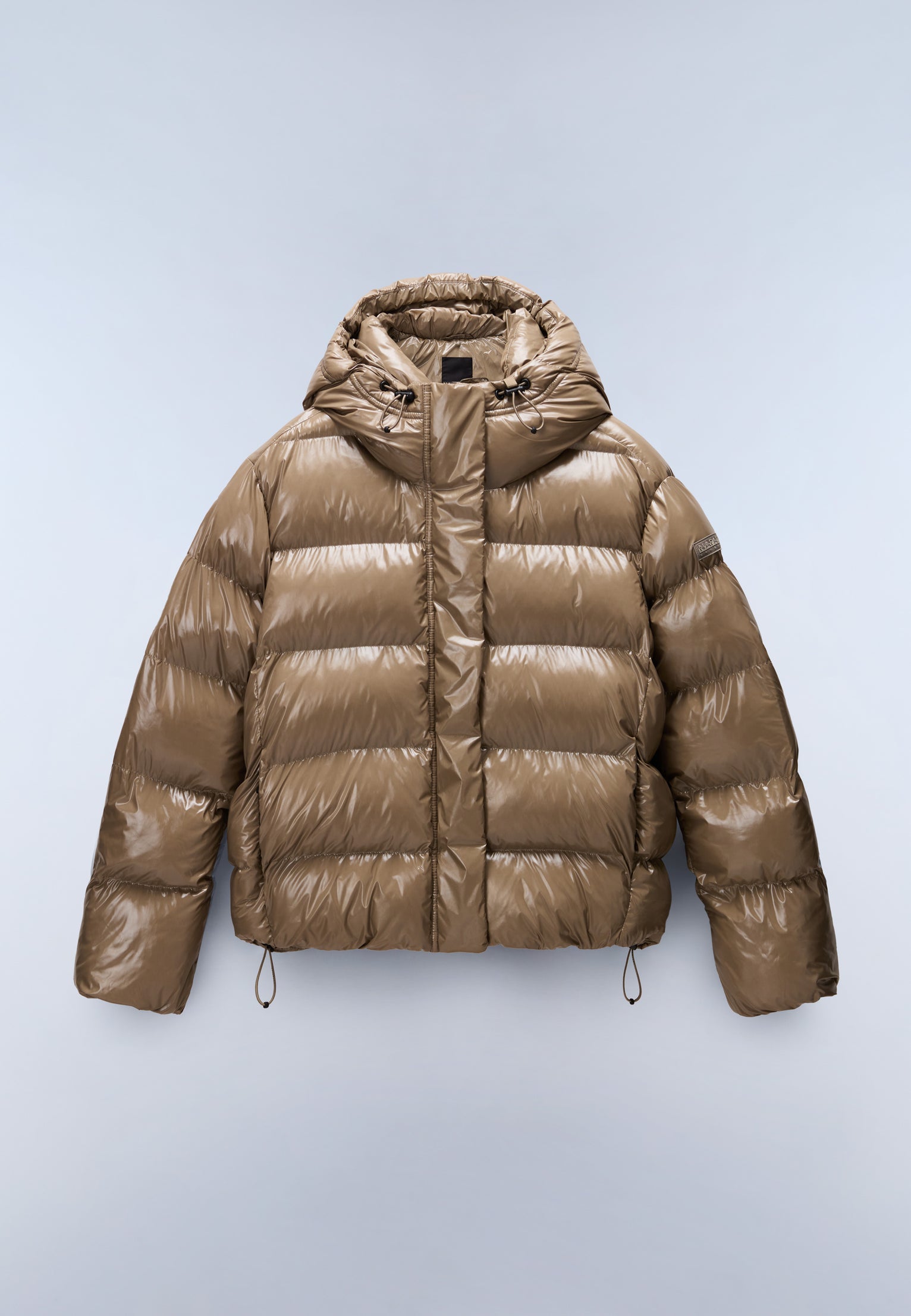 Glane Mirror Puffer Jacket Light Brown