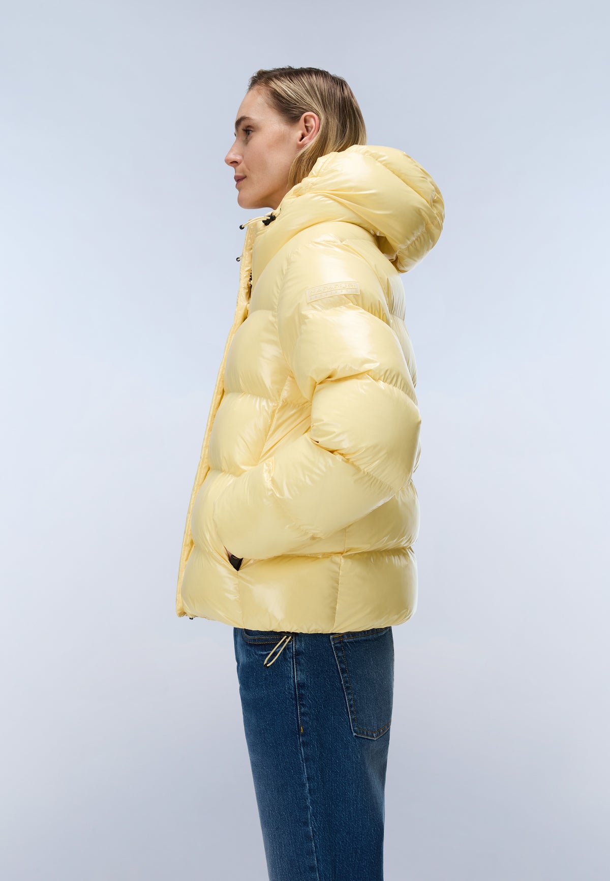 Glane Mirror Puffer Jacket Beige - 5